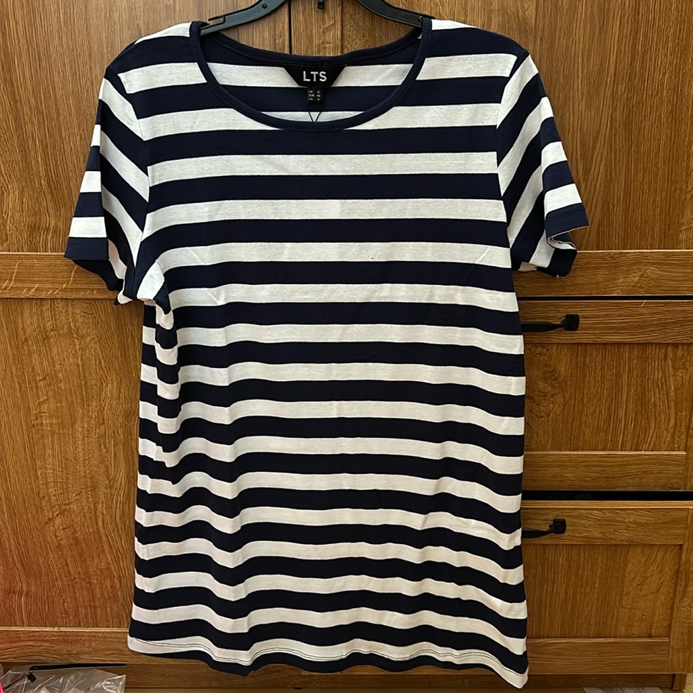 Long Tall Sally brand - Navy & White striped tshirt - new with tags